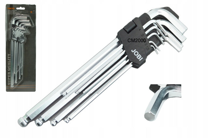 JOBI Allen wrenches 1,5-10mm 16616