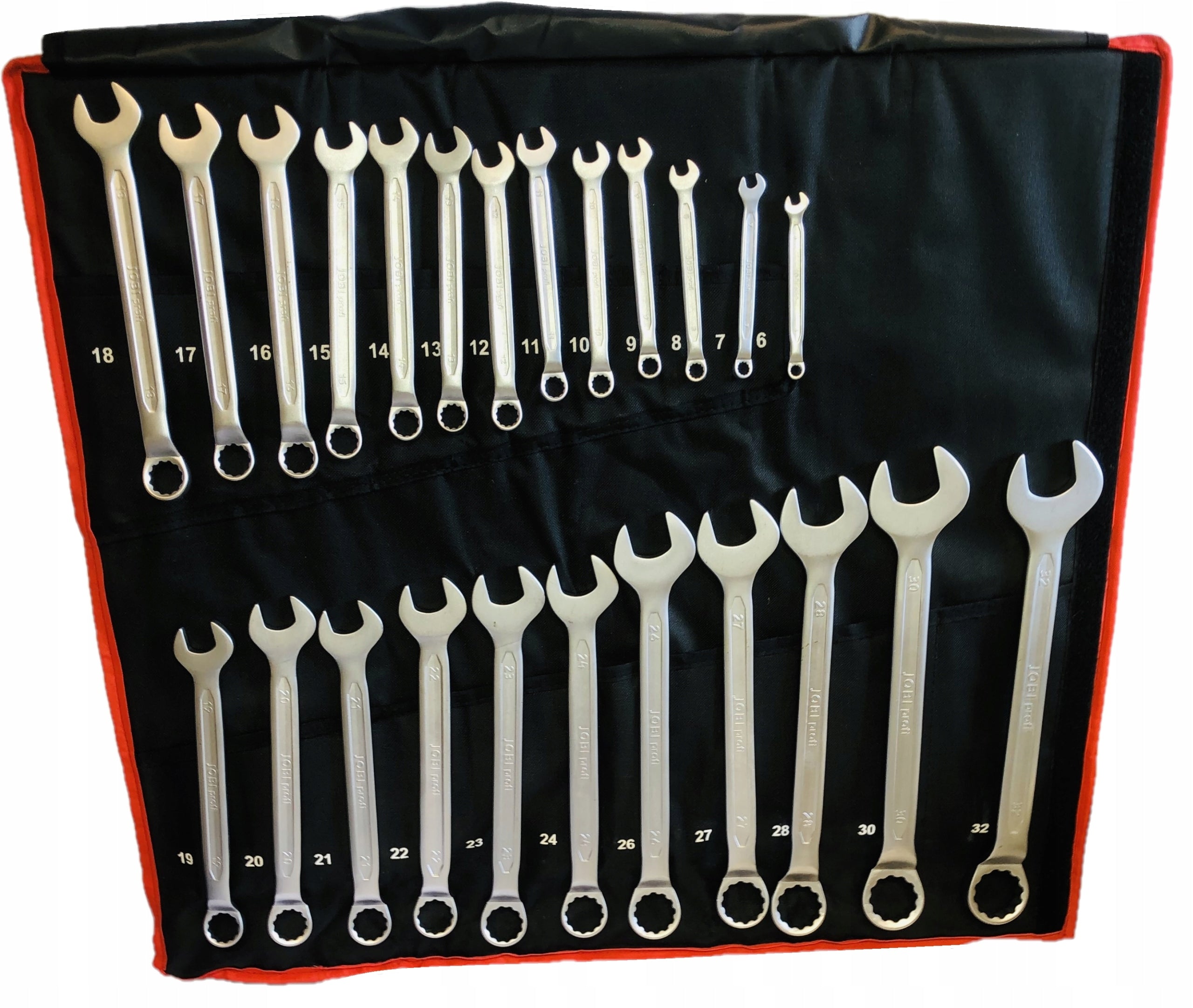 JOBI Set of spanner wrenches 24pcs 6-32 mm