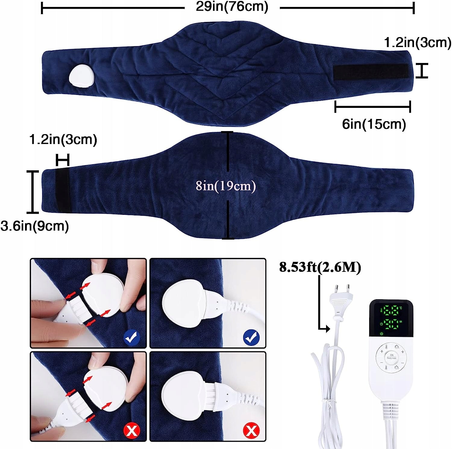 JOBYNA NECK MASSAGER ELECTRIC WARMERS 30-70° Manufacturer code JOBYNA
