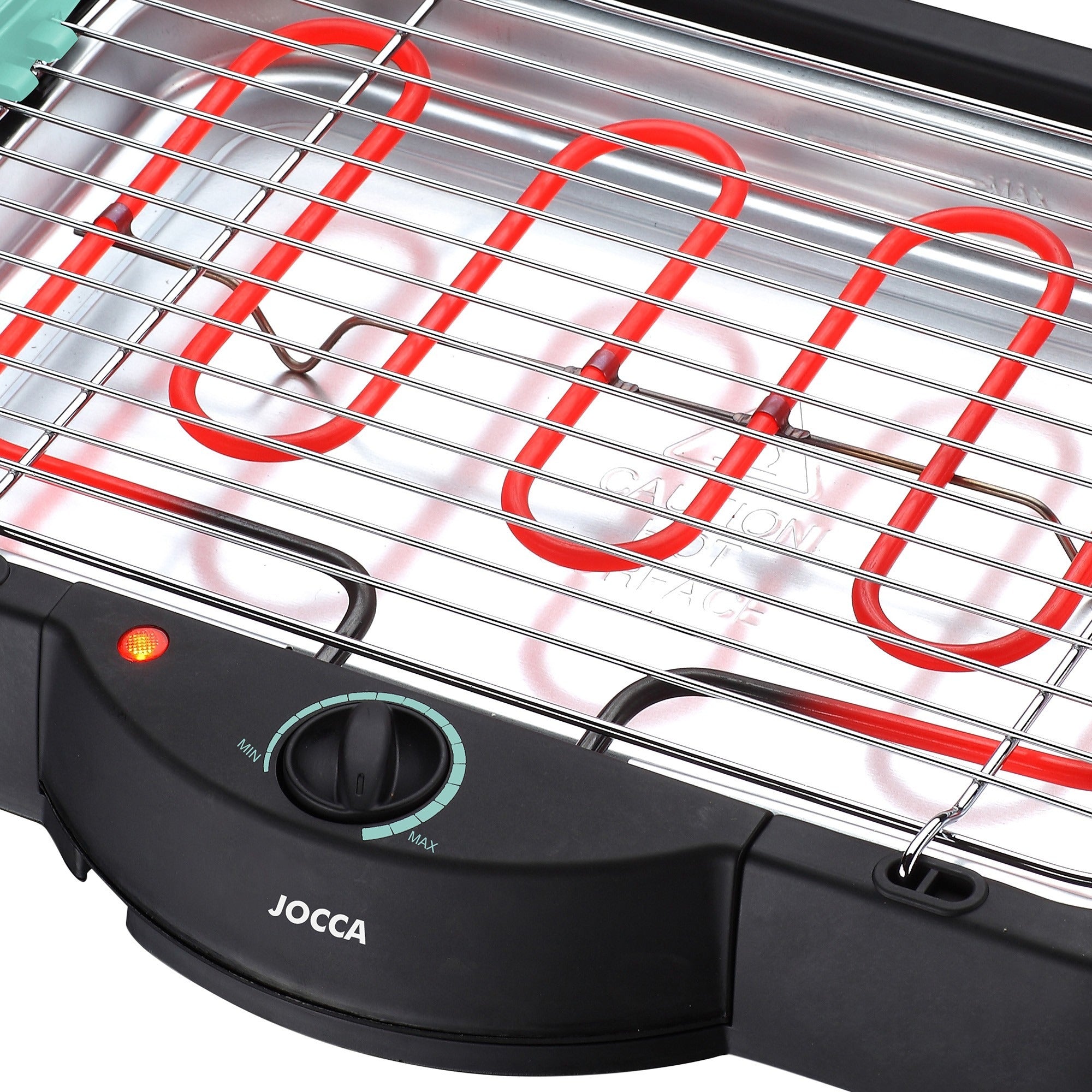 JOCCA Electric Table Grill 2189 2000W 41 × 24,5 cm Thermostat Black Power rating 2000 W