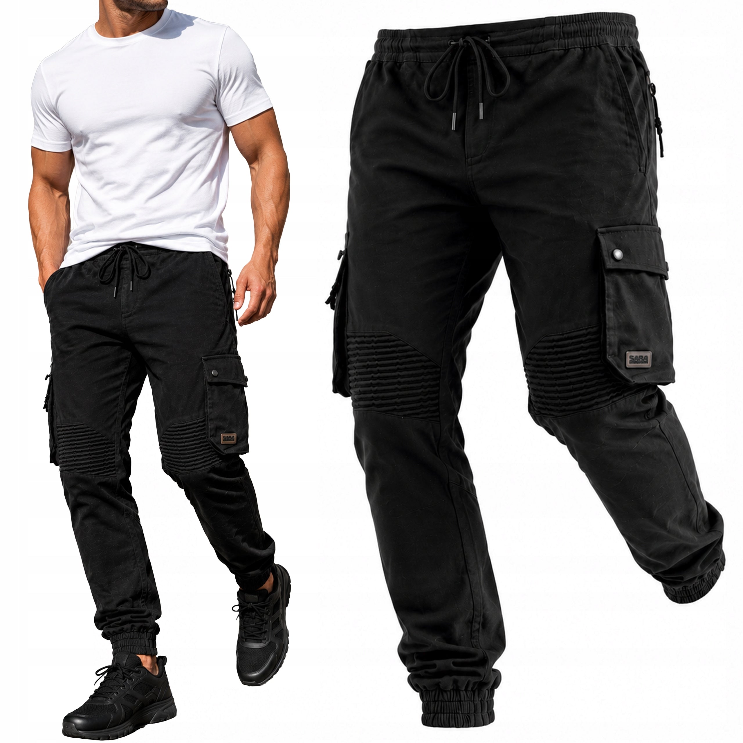 JOGGER Men's Work Pants ELASTIC STRONG STRETCH COMFORTABLE COTTON BHP