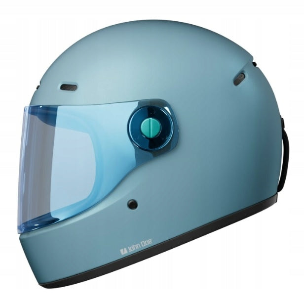 JOHN DOE JD ONE motorcycle helmet frozen steel blue vintage cafe racer L Manufacturer's catalog number JH1008-L