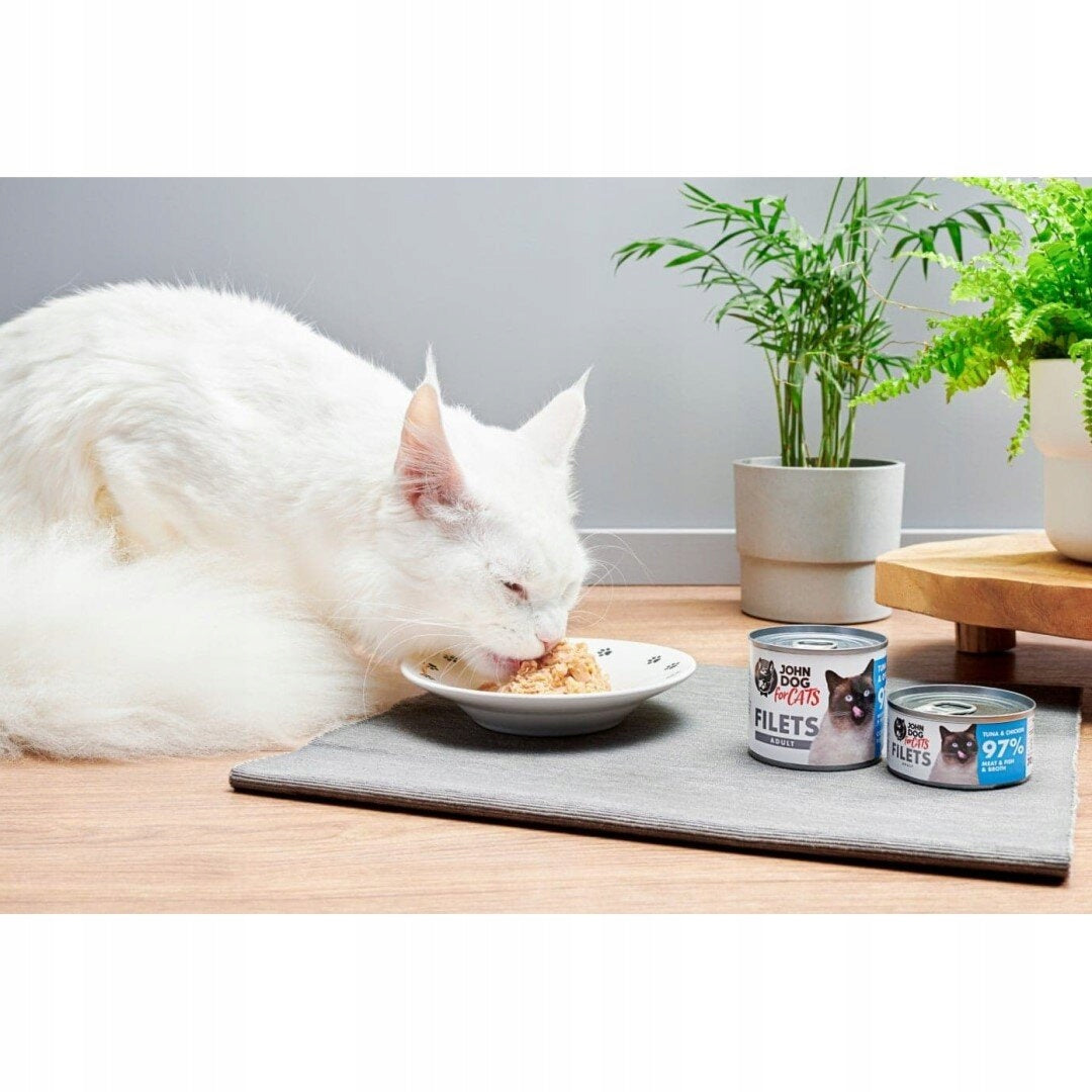 JOHN DOG FOR CATS CAT FOOD CHICKEN TUNA 70g Brand John Dog for Cats