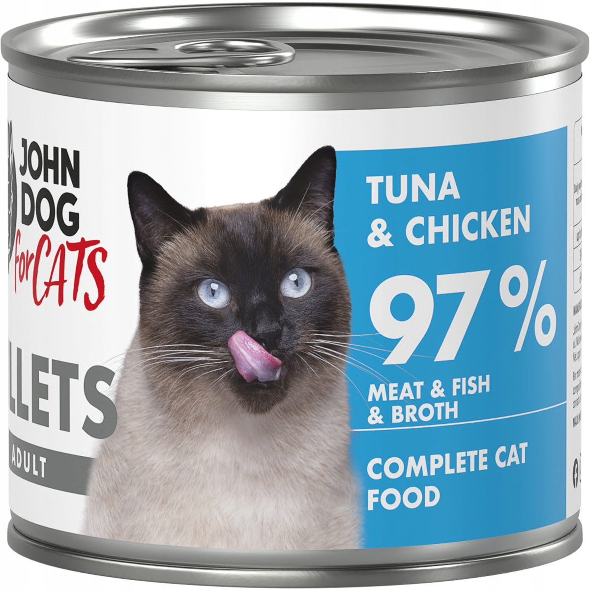 JOHN DOG FOR CATS FILLETS ADULT CAT TUNA AND CHICKEN fillets 140 g 841