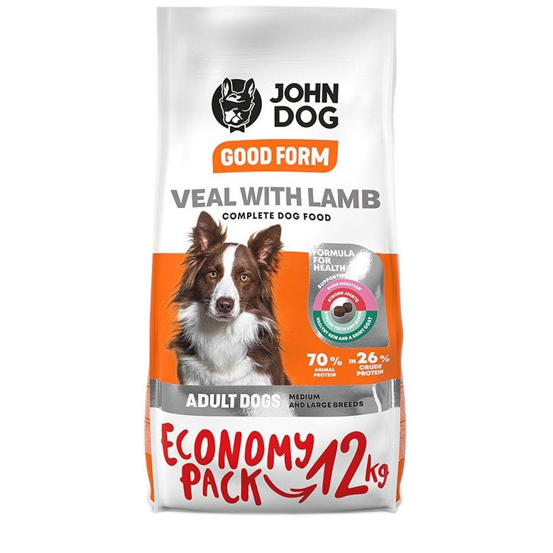 JOHN DOG GOOD FORM MEDIUM LARGE DOGS VEAL 12kg