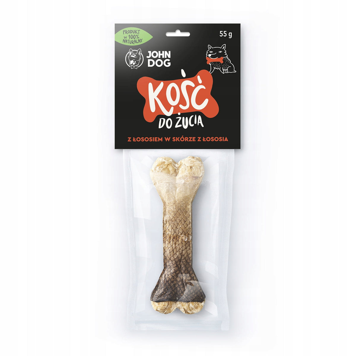 JOHN DOG chewing bone 12 cm SALMON 12cm 55g