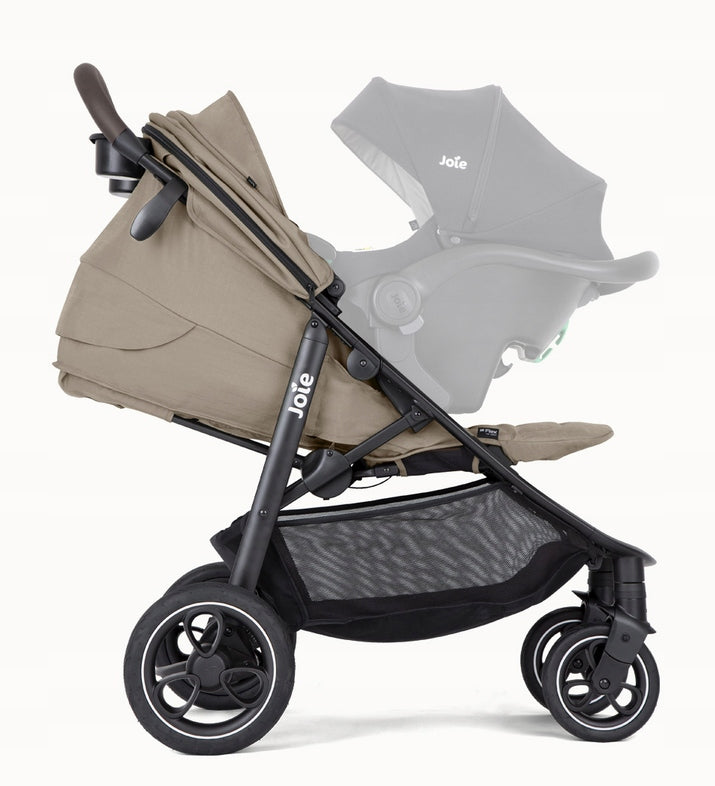JOIE LITETRAX PRO STROLLER CUSHIONING 4X FLEX SEATS + ACCESSORIES Color shades of brown and beige