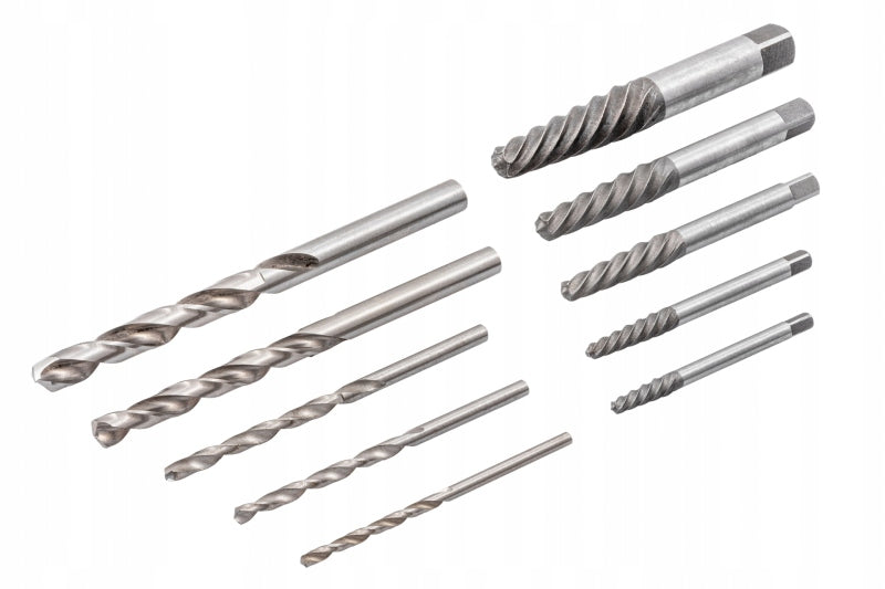 JONNESWAY SET FOR REMOVING BROKEN DRILL SCREWS Product weight with unit packaging 0.5 kg