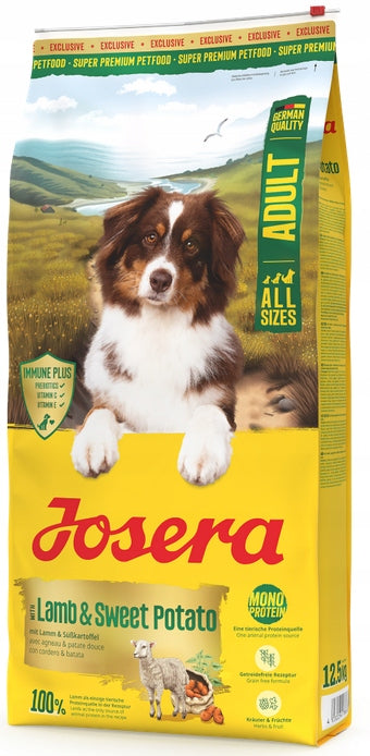 JOSERA EXCLUSIVE ADULT LAMB & SWEET POTATO 12.5KG