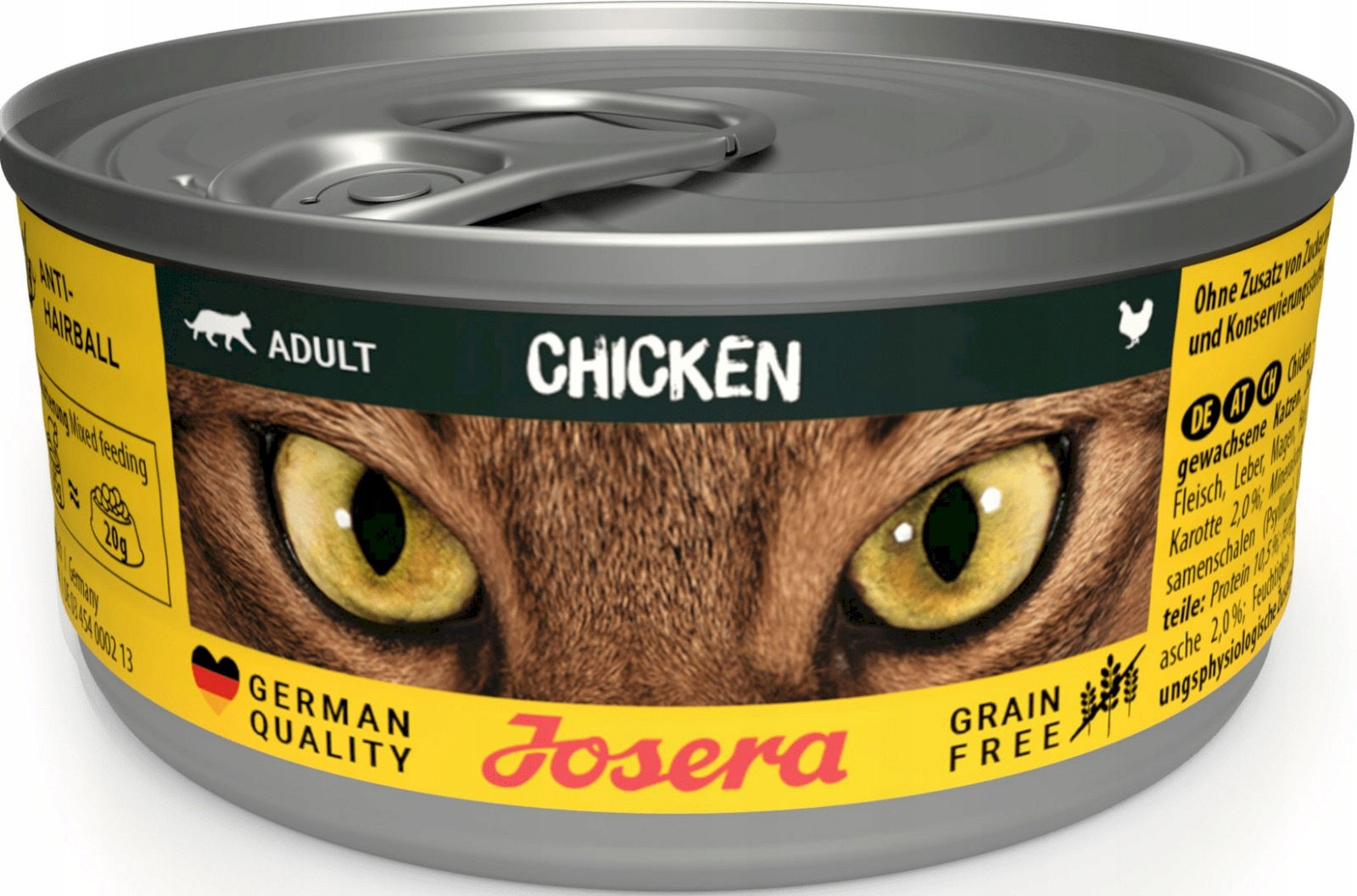 JOSERA Grain-free wet cat food chicken 85g detangling