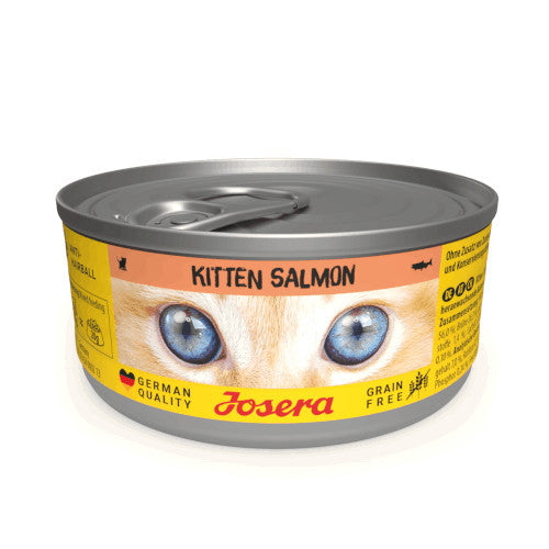 JOSERA Grain-free wet food for kittens KITTEN Salmon 85g detangling