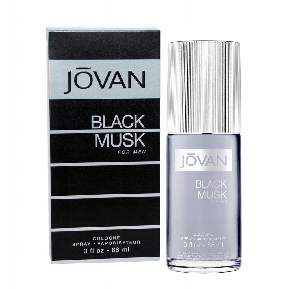 JOVAN Black Musk EDC cologne for men fragrance for men 88ml