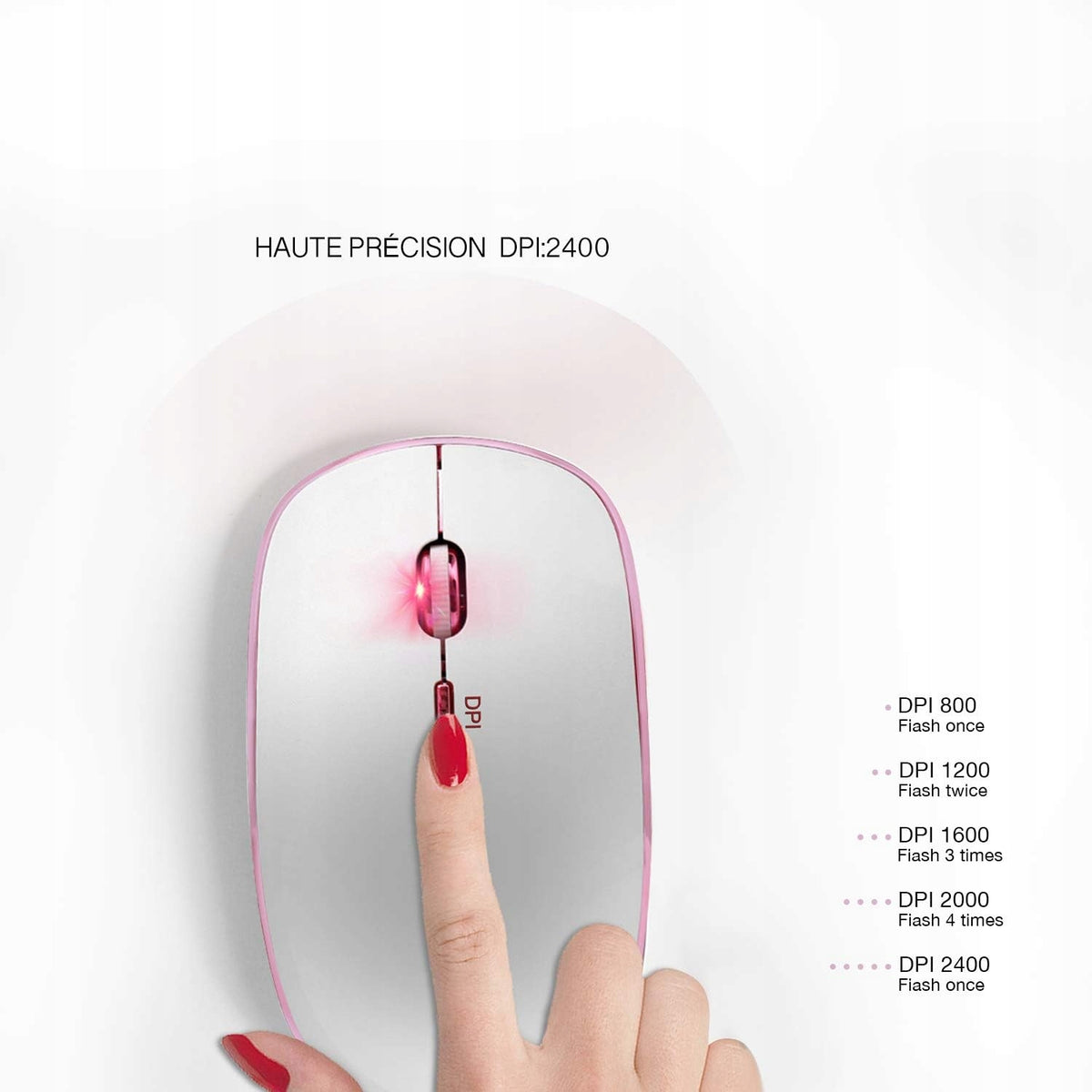 JOYACCESS USB wireless keyboard and mouse set ultra thin pink DE Manufacturer code B07CNRFP9K