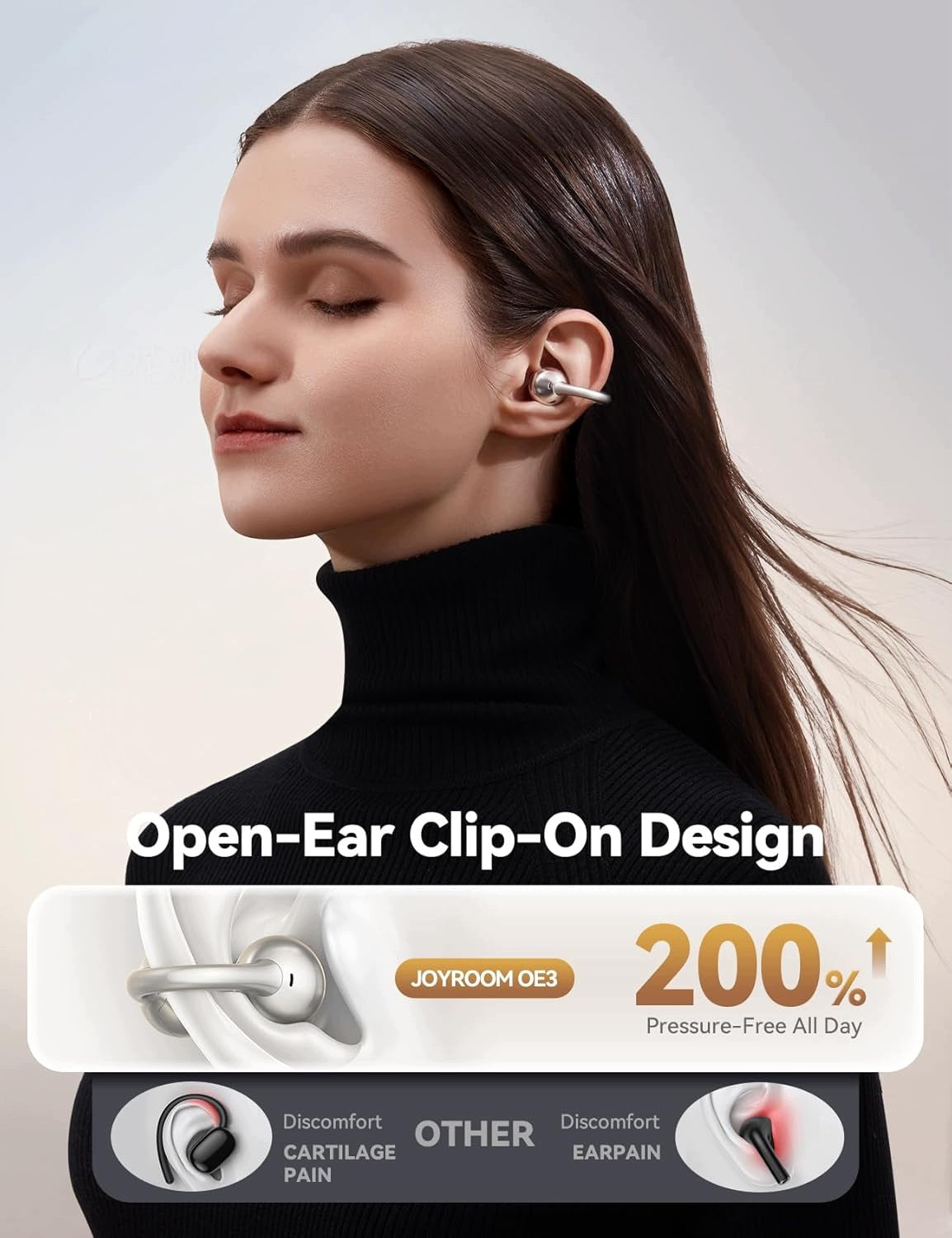 JOYROOM OE3 Wireless In-Ear Headphones Silver White Brand Joyroom
