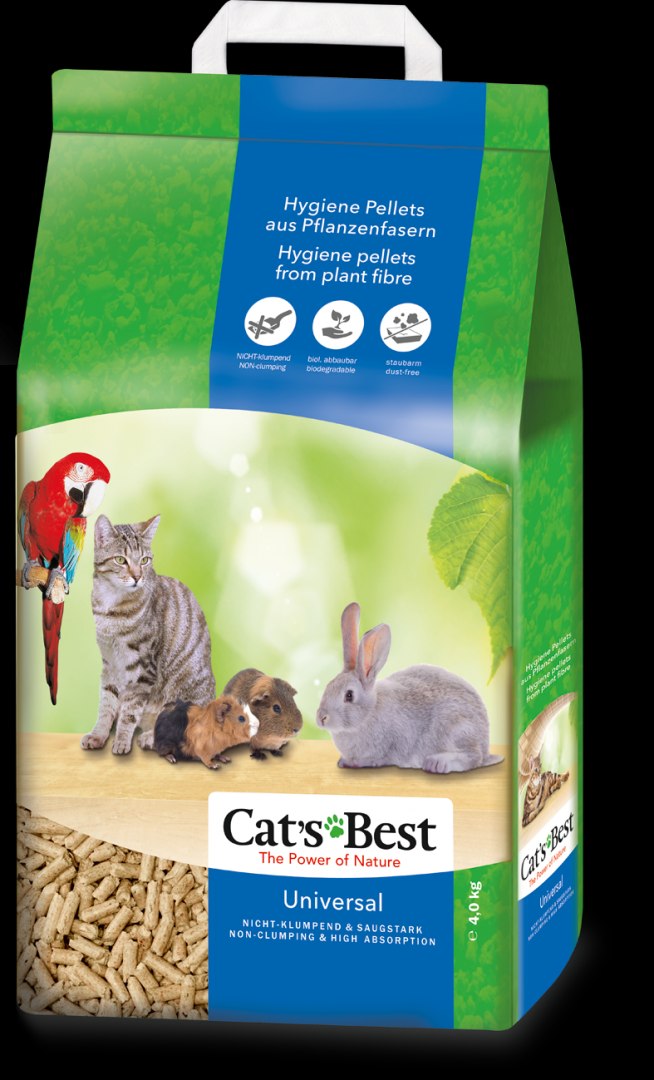 JRS CAT'S BEST UNIVERSAL CAT LITTER WOODEN NON-CAKING 7L (4 KG) Packaging status original