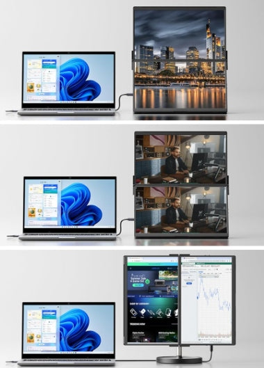 JSAUX FlipGo 16" Pro 2.5K Dual Portable Monitor Screen Extension Packaging status original
