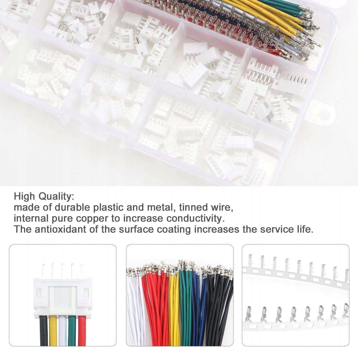 JST Connector Kit 420 Pieces 1,5mm Versatile for Electronics Drone Radiofly Manufacturer code B0CSDWFDF2