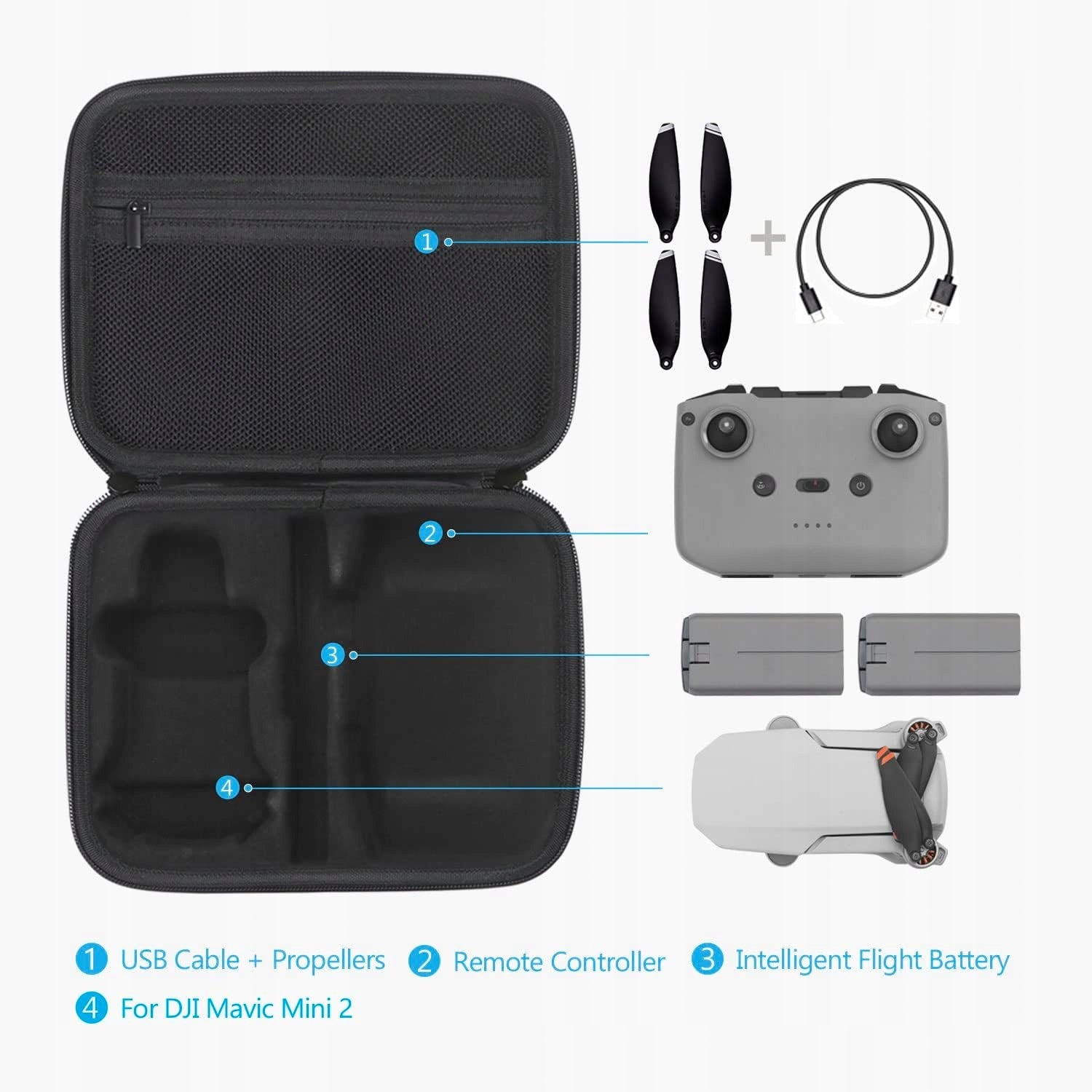 JSVER CARRY BAG DRONE MAVIC MINI 2 Manufacturer code mjvtyj8