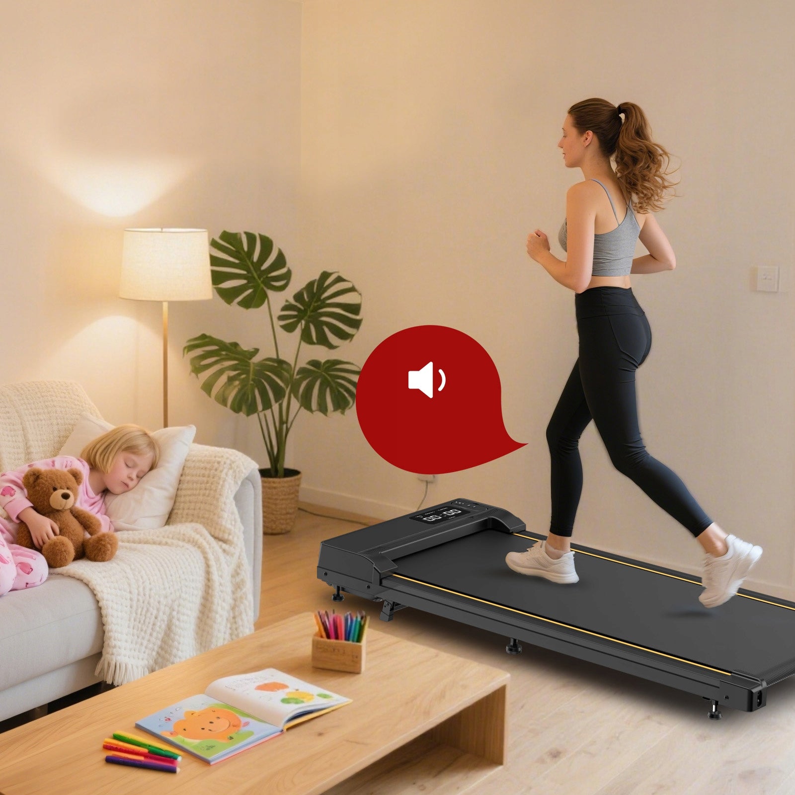 JT31 Home Folding Treadmill 2w1 Folding Table/Bed Speed 1-6KM/H 2025 Brand no brand
