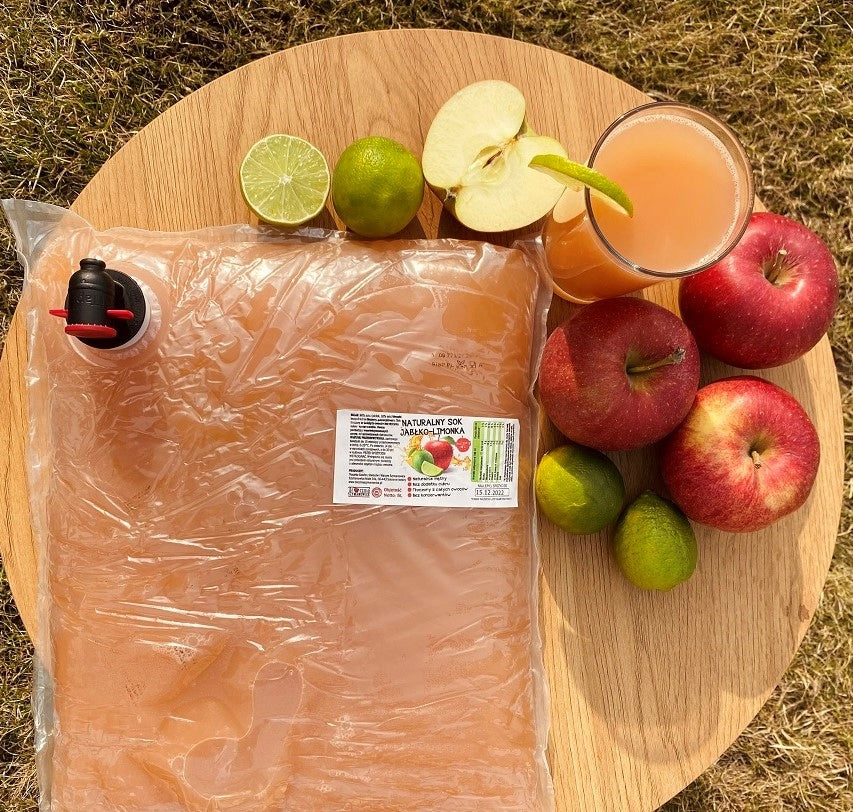 JUICE APPLE LIME Natural Cold Pressed Juice Press Szymanowice 5l Brand no brand