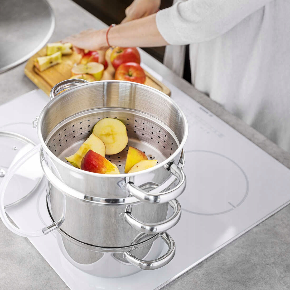 JUICE MADE OF STAINLESS STEEL FOR INDUCTION, 5 L Product weight with unit packaging 3 kg