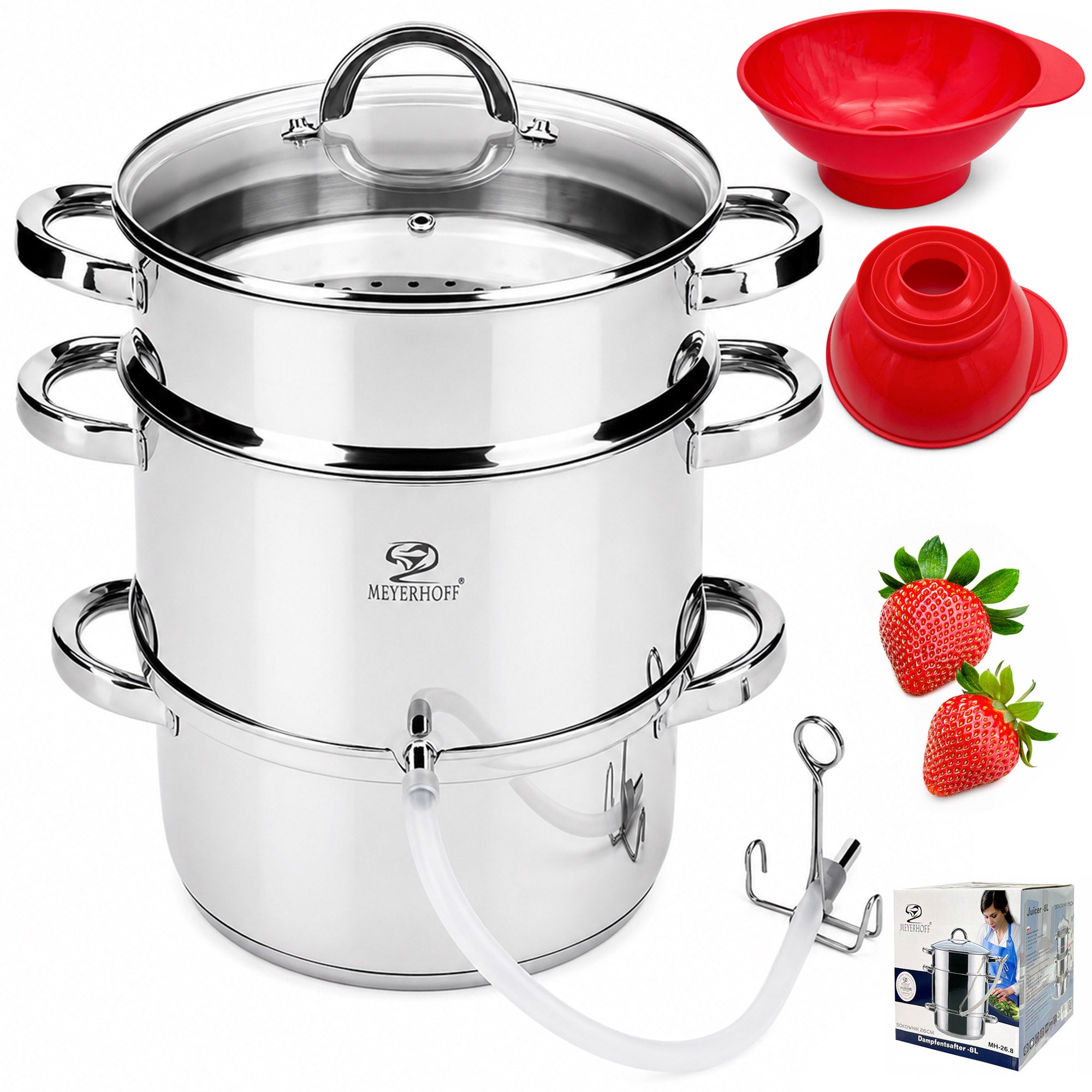JUICER 8 L + FUNNEL FREEBIE universal for juice PREPARATIONS induction gas