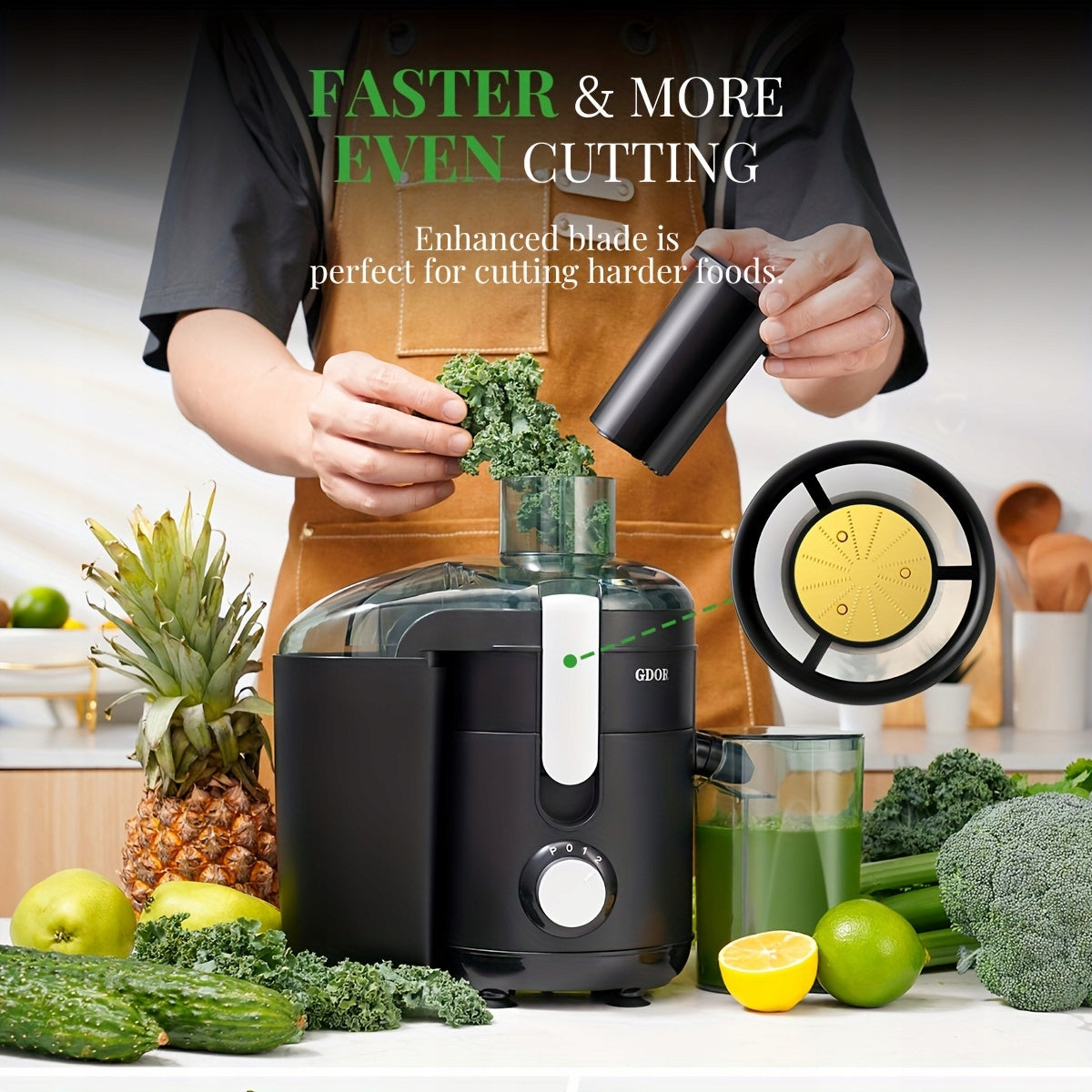JUICER FOR FRUIT AND VEGETABLES GDOR JE2003 Packaging status original
