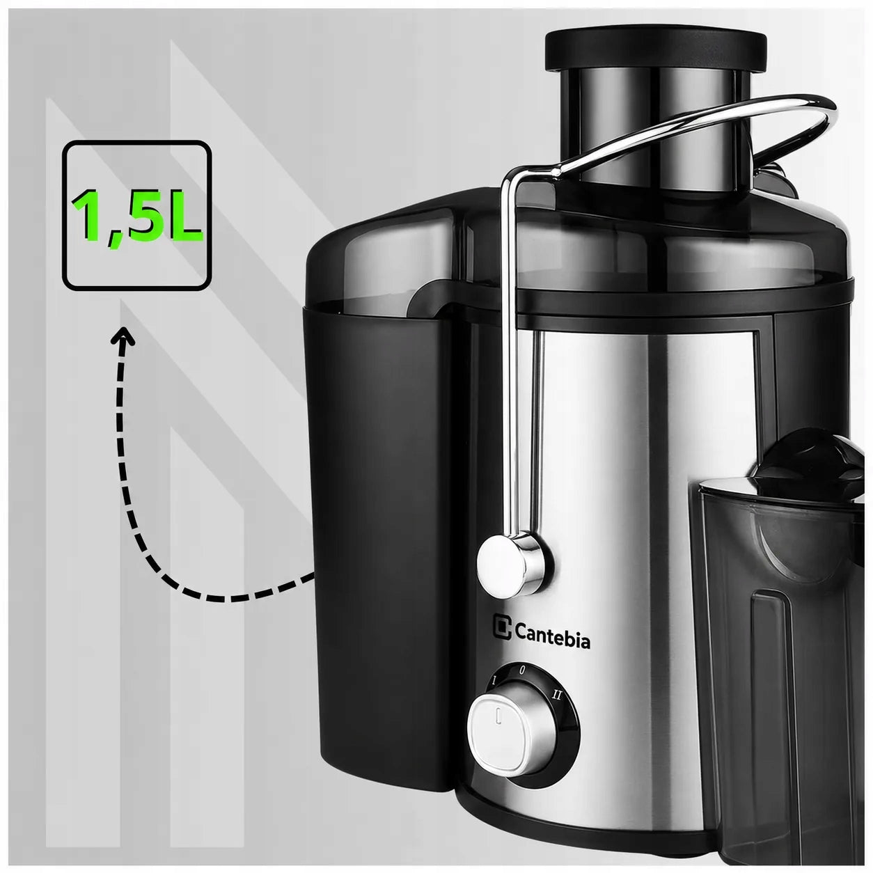 JUICER FRUIT AND VEGETABLE JUICER ELECTRIC STRONG CONTAINER 1600W Manufacturer code SOKOWIRÓWKA WYCISKARKA DO OWOCÓW