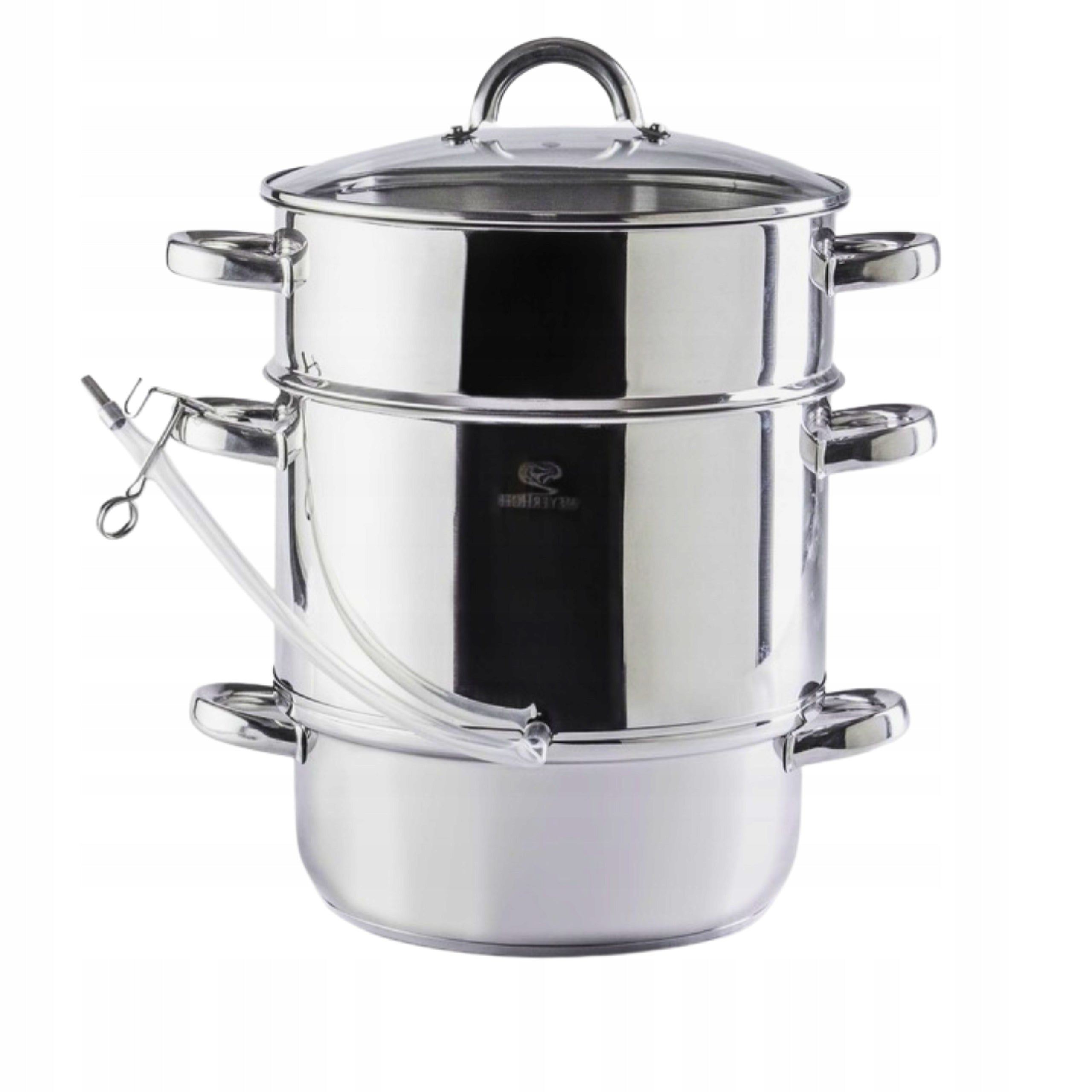 JUICER INDUCTION steamer induction gas MEYERHOFF 8L STAINLESS STEEL Packaging status original