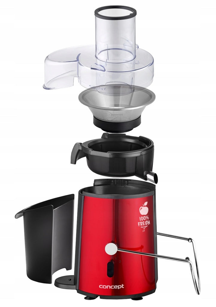 JUICER LO7028 RED 1000W CONCEPT FOR WHOLE FRUIT Dominant color red