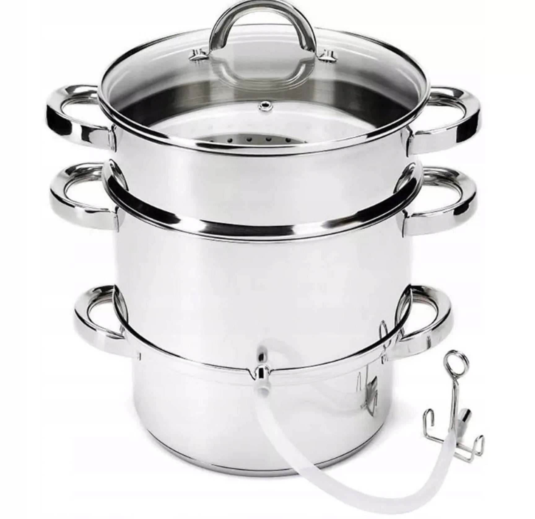 JUICER MEYERHOFF 8 L SILVER INDUCTION STAINLESS STEAM STAINLESS STEEL Manufacturer code sokownik nierdzewny indukcyjny