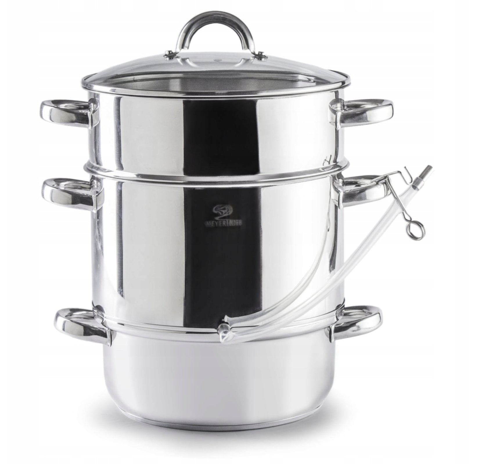 JUICER MEYERHOFF 8 L SILVER INDUCTION STAINLESS STEAM STAINLESS STEEL