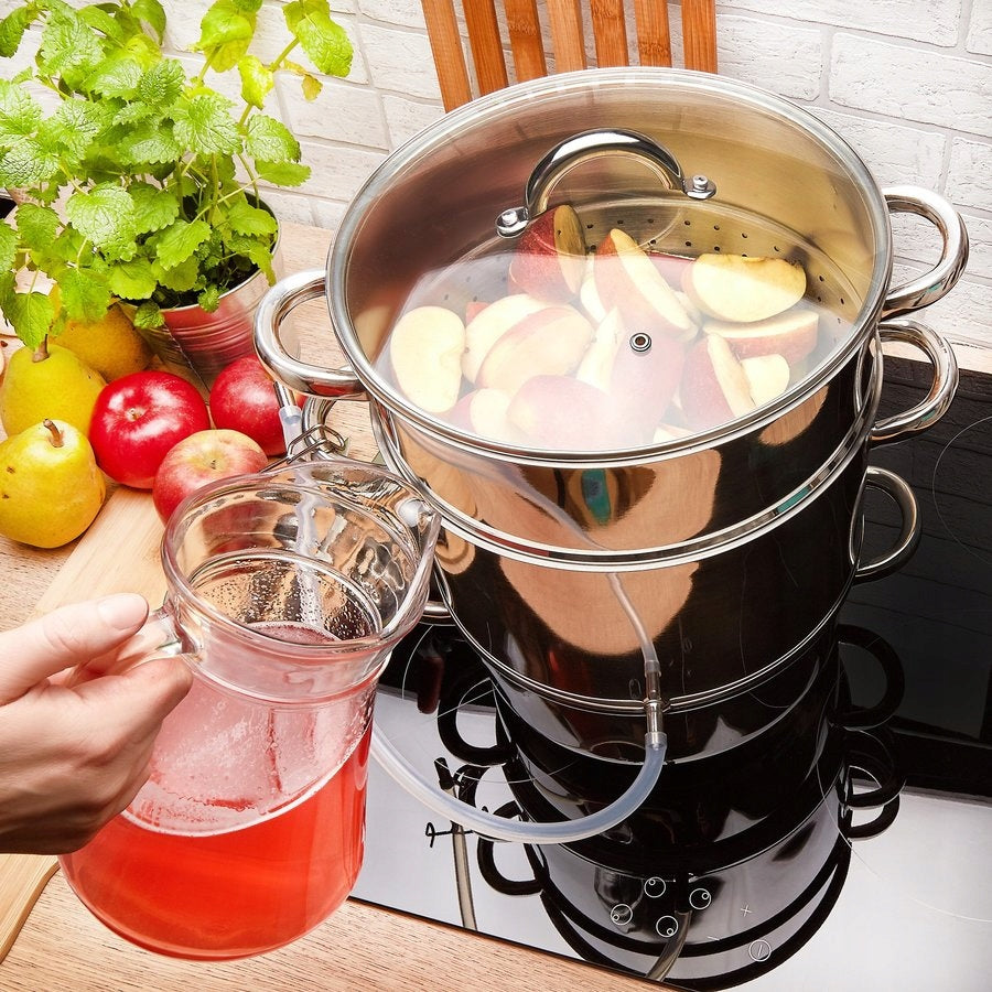 JUICER STAINLESS STEEL 8L FRUIT POT STEAMER INDUCTION GAS Manufacturer code 5907558788303