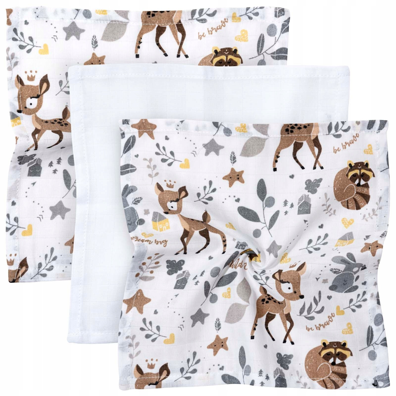 JUKKI 3PACK MUSLIN DIAPER 30 x 30 cm DIAPER SET 3 pcs. Brand Jukki