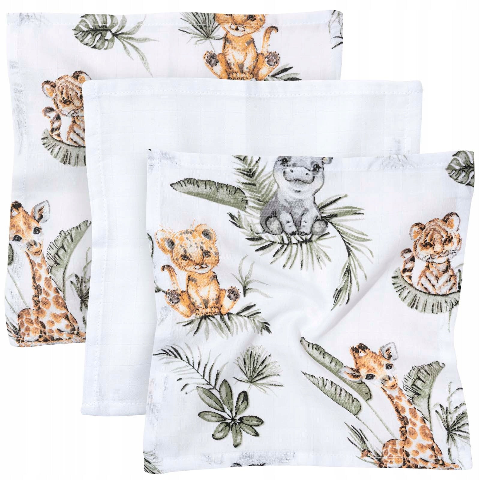 JUKKI 3PACK MUSLIN DIAPER 30 x 30 cm DIAPER SET 3 pcs. Brand Jukki