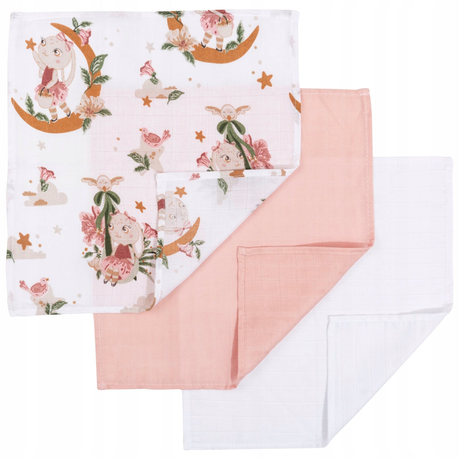 JUKKI 3PACK MUSLIN DIAPER 30 x 30 cm DIAPER SET 3 pcs.