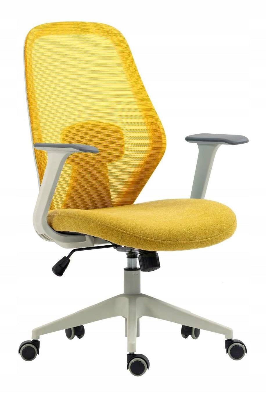 JUMP Children's Office Chair Yellow Swivel Mesh Youth Lightweight