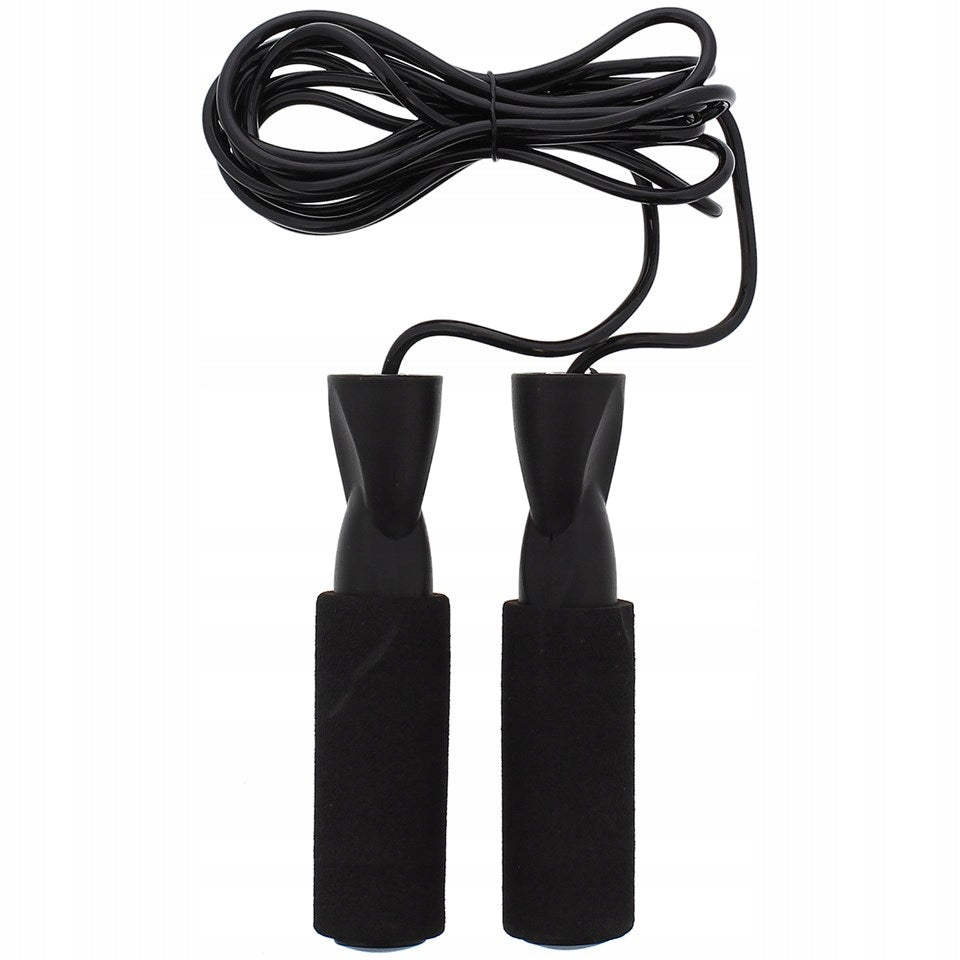 JUMP ROPE ADJUSTABLE WITH BEARINGS BLACK 300CM KAYTAN
