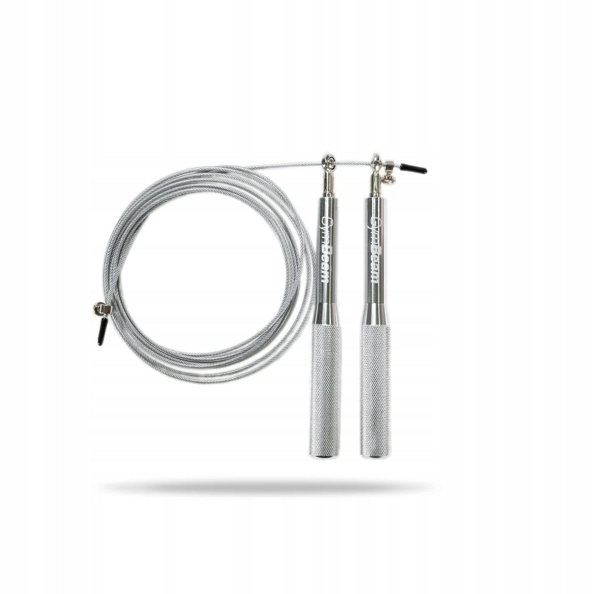 JUMP ROPE ALUMINUM ADJUSTABLE METAL TRAINING GymBeam 300 cm GREY