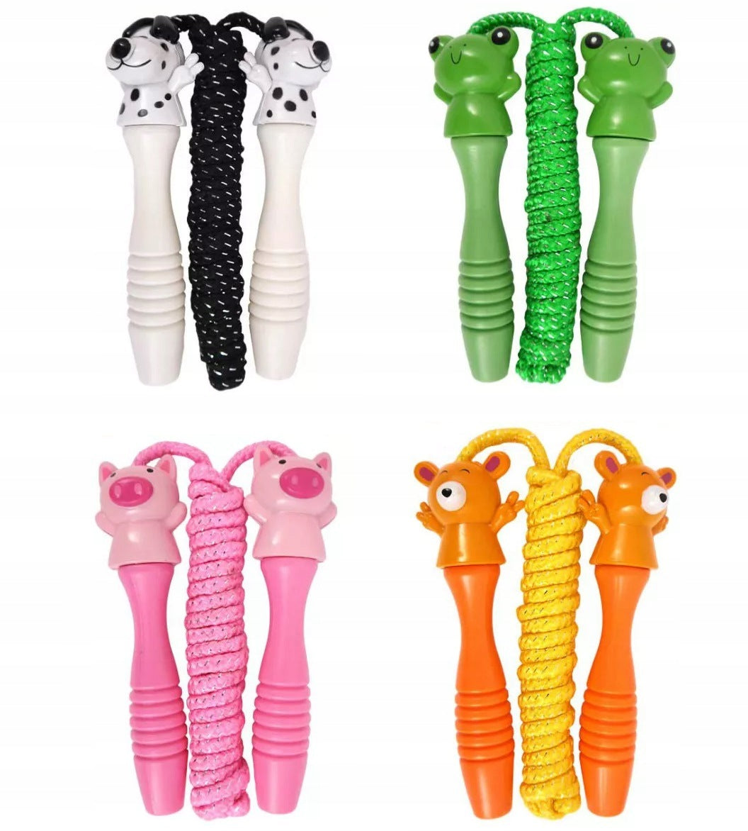 JUMP ROPE FOR CHILDREN 200CM 2M COLORS COLORFUL WITH ANIMAL Packaging status original