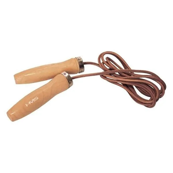 JUMP ROPE LEATHER+ WOODEN HANDLE SK07 HMS Kind leather