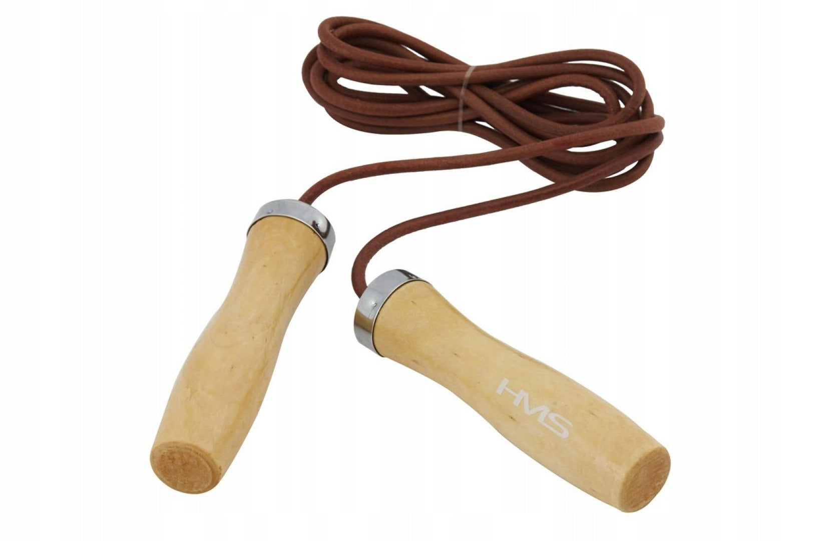 JUMP ROPE LEATHER+ WOODEN HANDLE SK07 HMS Model SK07