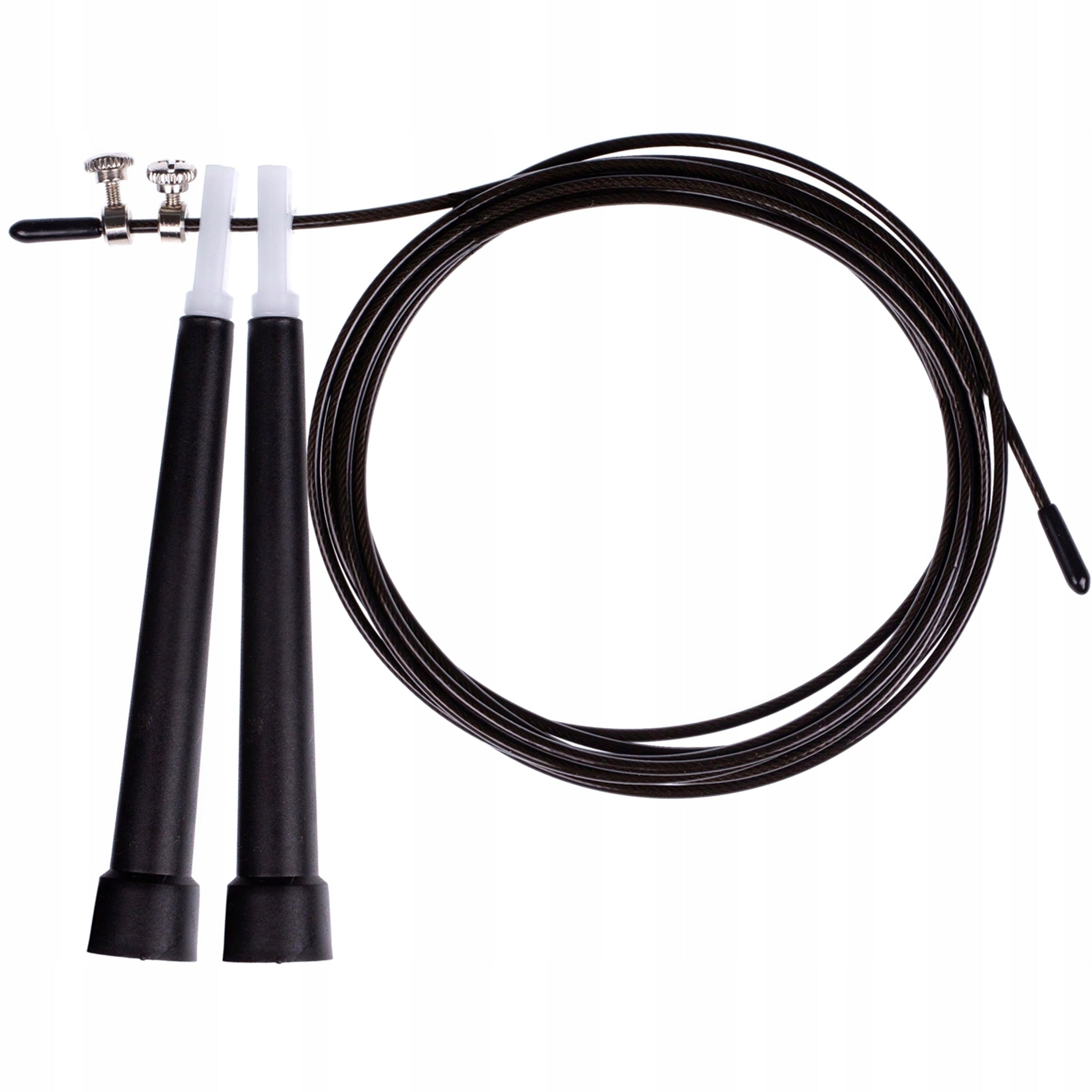 JUMP ROPE MP SPORT 300cm STEEL ADJUSTABLE CROSSFIT FITNESS BOXING Color black