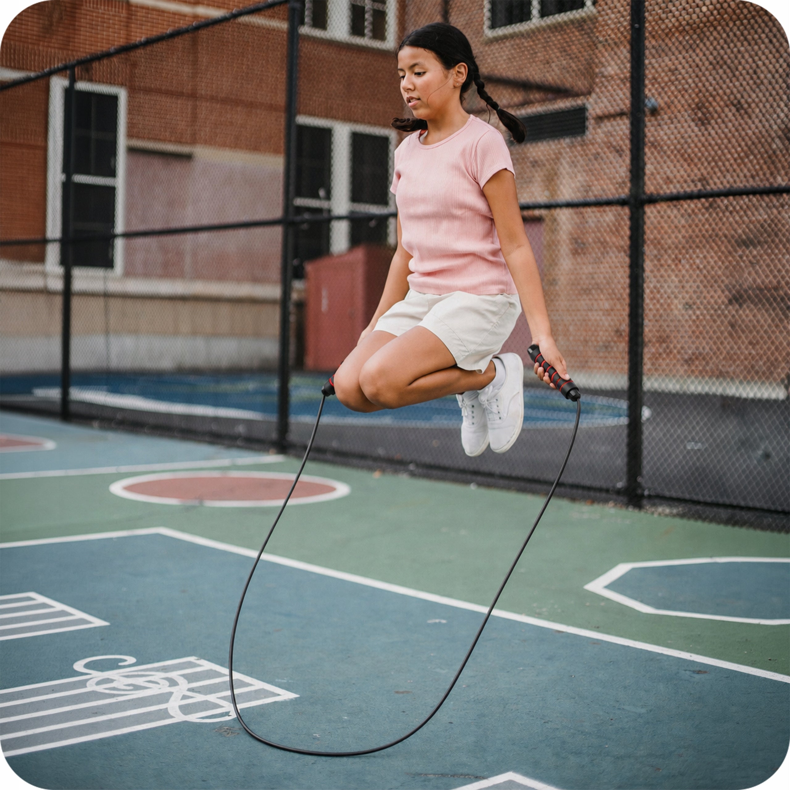 JUMP ROPE PROFESSIONAL BOXING WITH BEARINGS ADJUSTABLE FITNESS TRAINING Rope length 280 cm