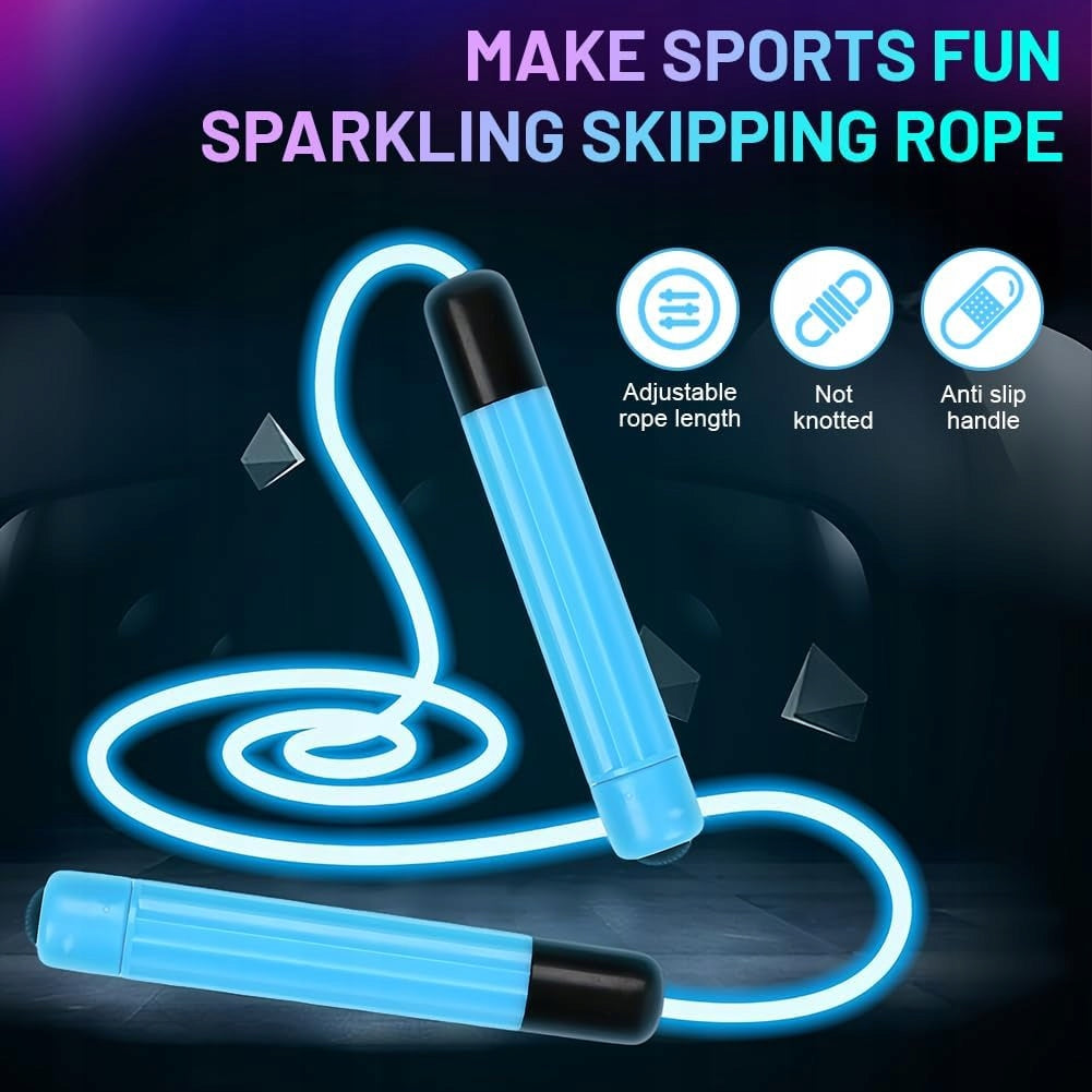 JUMP ROPE SPEED ROPE LED ADJUSTABLE 280 CM FITNESS TRAINING Rope length 2.8 cm