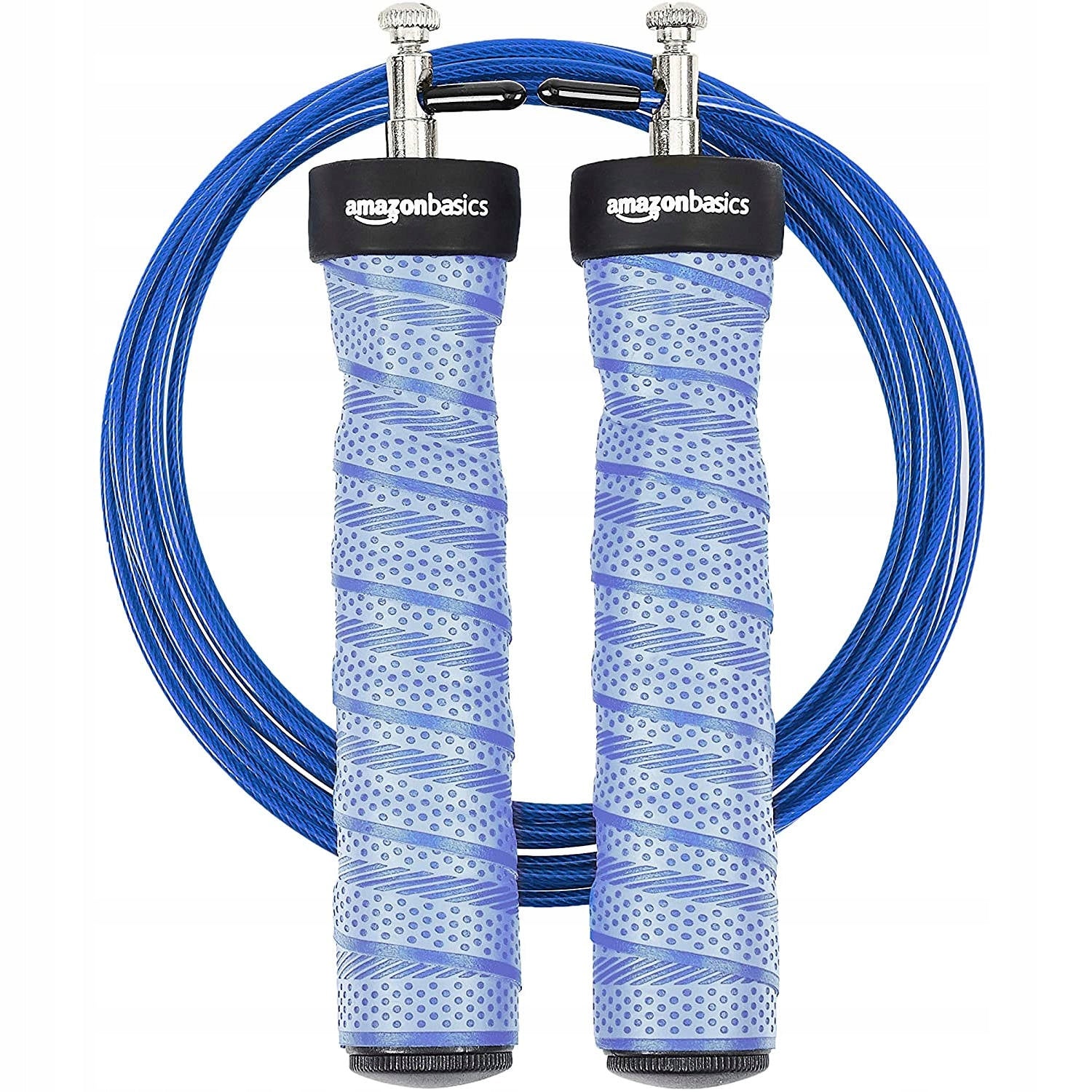 JUMP ROPE WITH ADJUSTABLE FITNESS CROSSFIT BEARINGS - TRAIN ANYWHERE!
