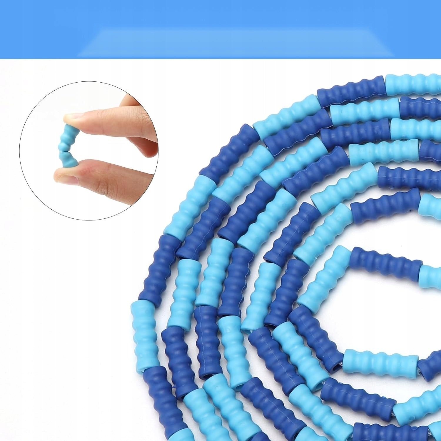 JUMP ROPE WITH BEADS 2 PCS 2,8M ADJUSTABLE FITNESS SCHOOL SET Manufacturer code SKAKANKA Z KORALIKAMI 2 SZT 2,8