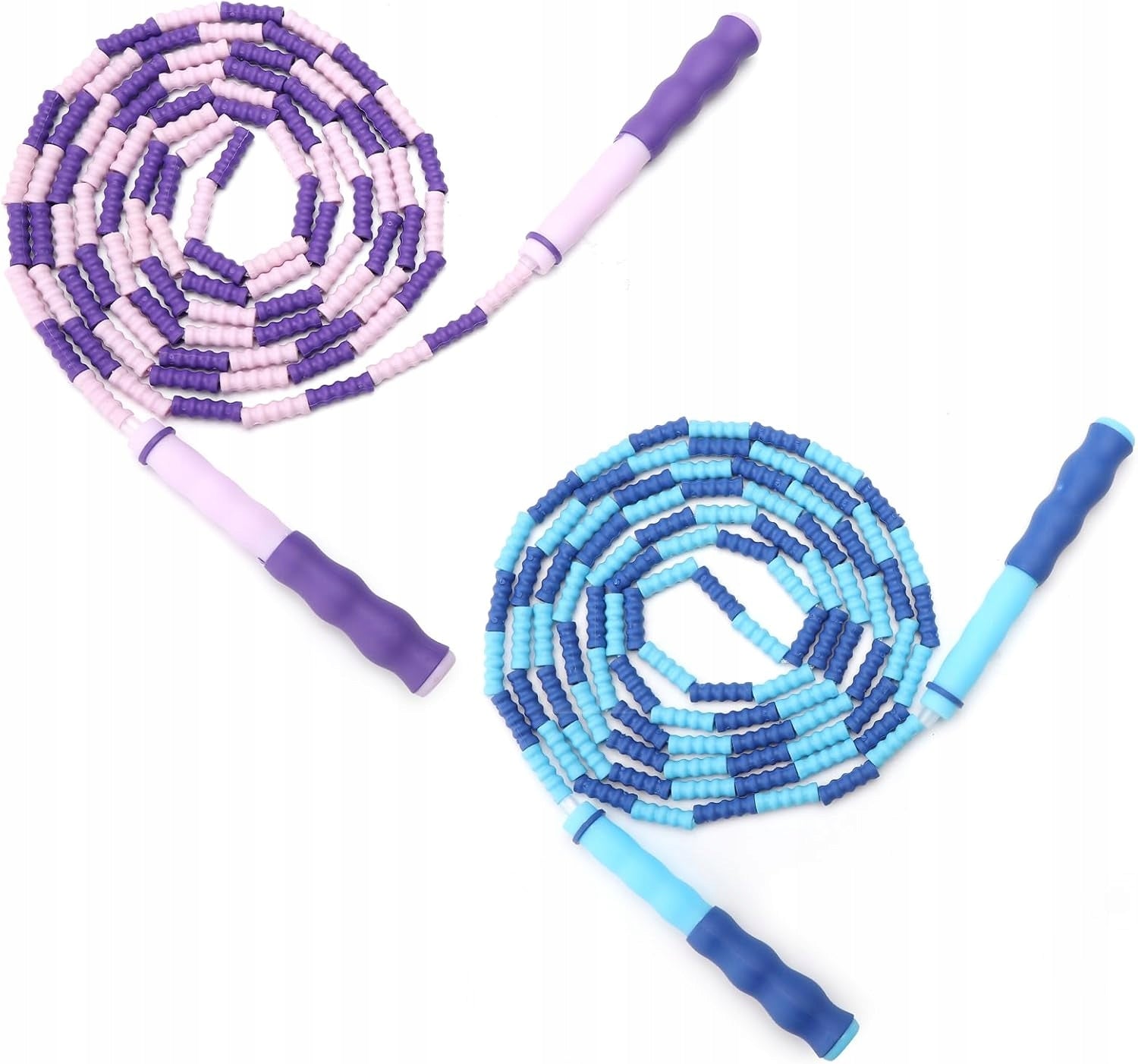 JUMP ROPE WITH BEADS 2 PCS 2,8M ADJUSTABLE FITNESS SCHOOL SET