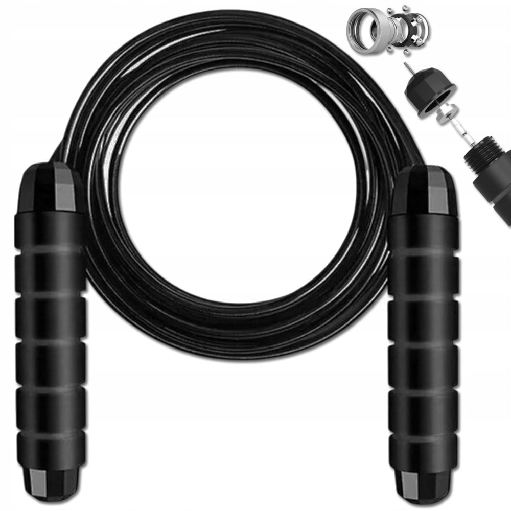 JUMP ROPE WITH BEARINGS BOXING FITNESS CROSSFIT FOR EXERCISE 2,8 M ADJUSTABLE