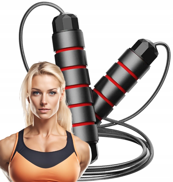 JUMP ROPE WITH BEARINGS CROSSFIT FITNESS BOXING FOR GYM EXERCISES